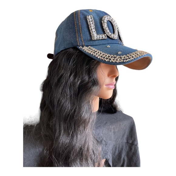 Love Yours Rhinestone Pearl Cap - Picture 3 of 6